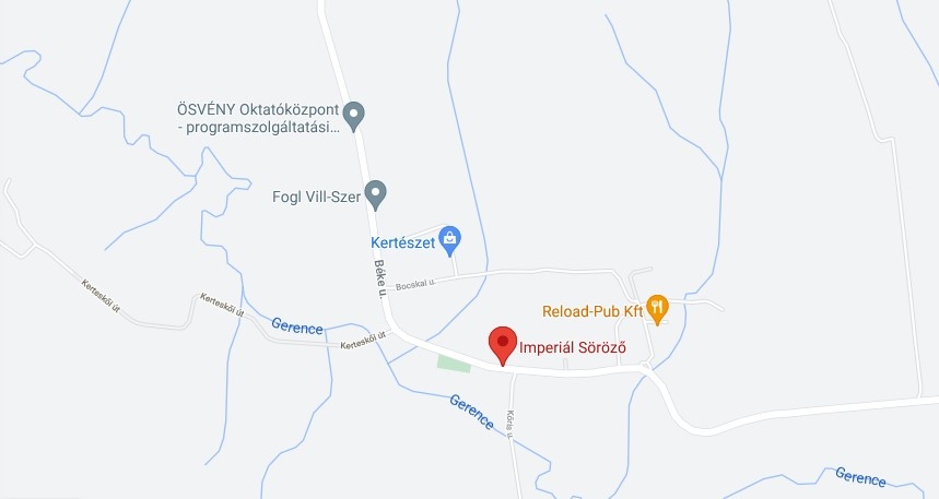 Térkép az Imperiál Vendégházhoz
